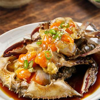 국내산 연평도 암꽃게 꽉찬 알배기 간장게장 2kg 2미 x2통(총 4kg)