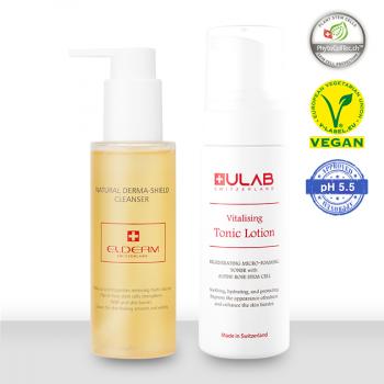 [약산성/보습] 스위스 유랍 비건 줄기세포 약산성 세트 - 클렌저 & 토닉로션 (35% 할인가)