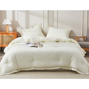 [김수자생활건강] 러블리 광발열 극세사 차렵이불 아이보리 퀸(차렵이불1)