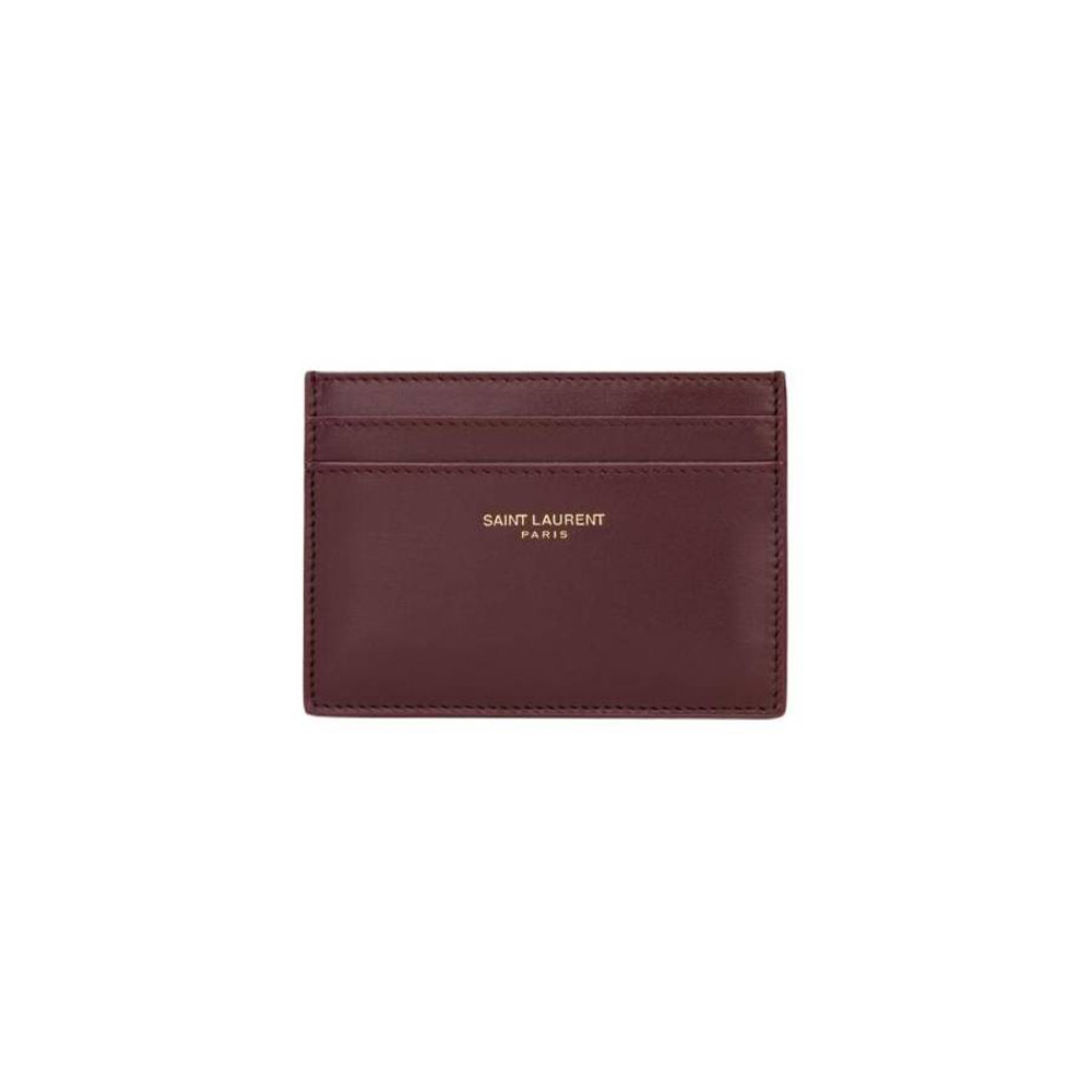 【정품/국내 배송】 YSL 입생로랑 브라운 카드홀더 3707790SX0W6195