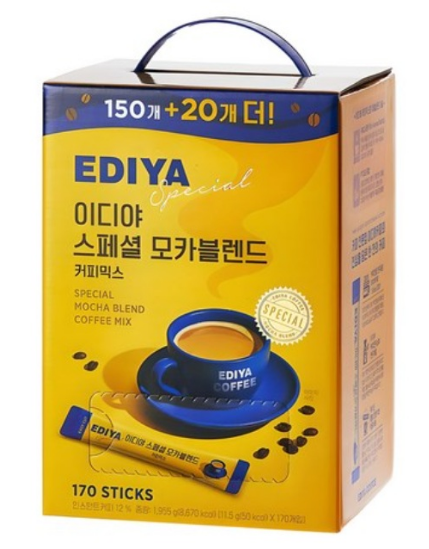 이디야커피 스페셜 모카블렌드 믹스커피 170개