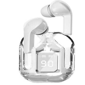 LED 잔량 표시 투명 무선 이어폰, 블루투스 TWS 데일리 이어폰
