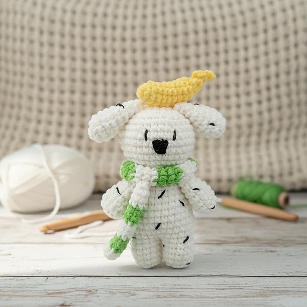 초록 머플러 달마시안 키링 인형