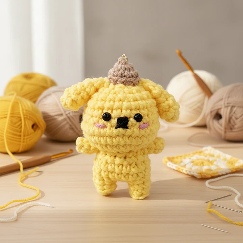 말랑말랑 푸딩 폼폼푸린 키링 인형