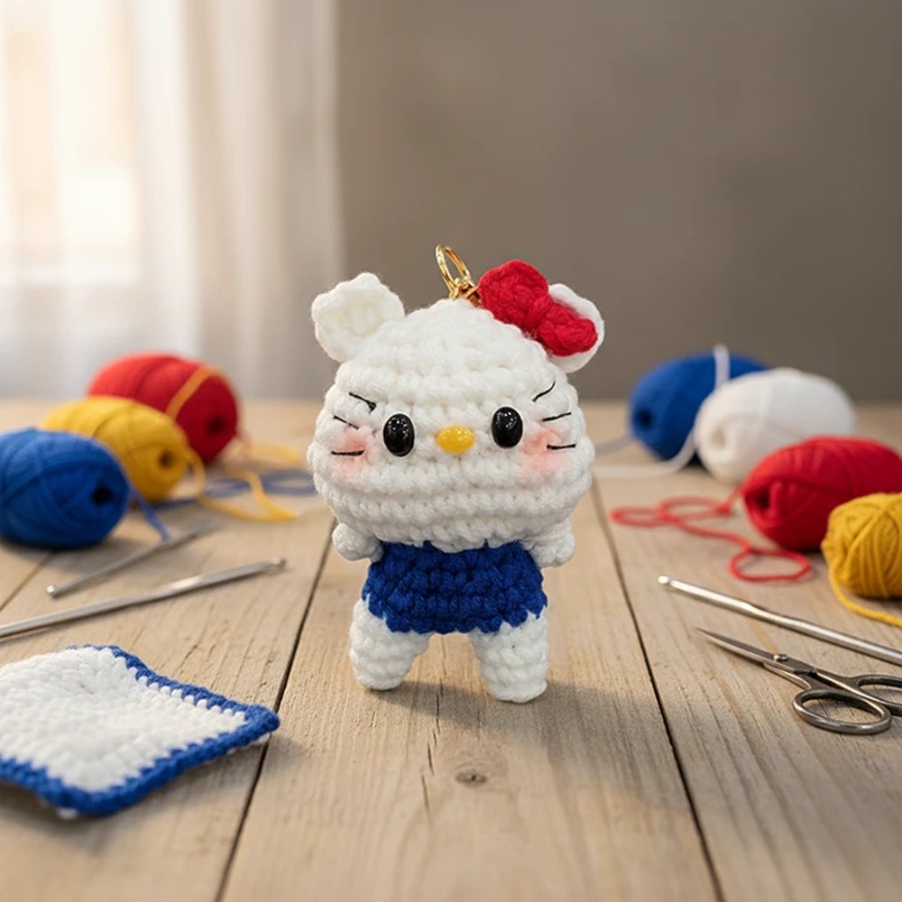 드레스 키티 키링 인형