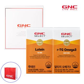 [GNC] 눈 혈행건강 선물세트(셀렉트 루테인 30캡슐 + 셀렉트 초임계 알티지 오메가3 r-TG