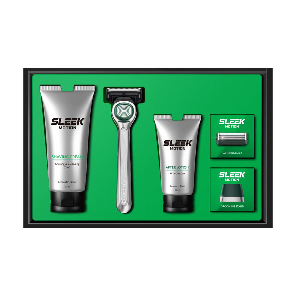[도루코] 슬릭 런칭세트 (면도기+면도날3개+쉐이빙크림+로션+스텐드)