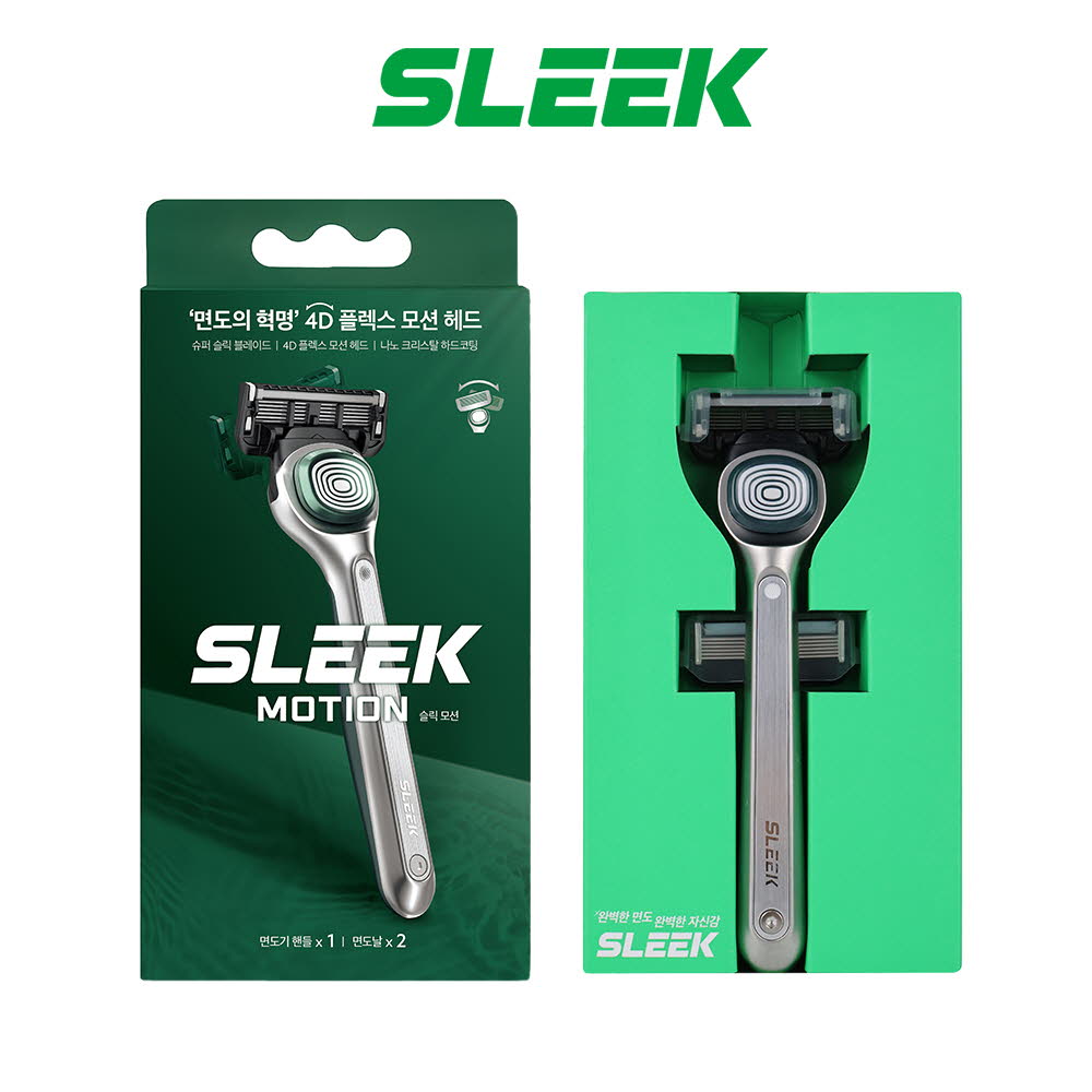 [도루코] 슬릭모션 (면도기+면도날2개)
