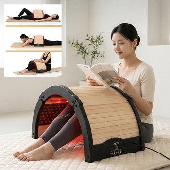 5가지 이상의 변신이 가능한 광테라피 LED 멀티돔 가정용 원적외선 접이식 온열 찜질기