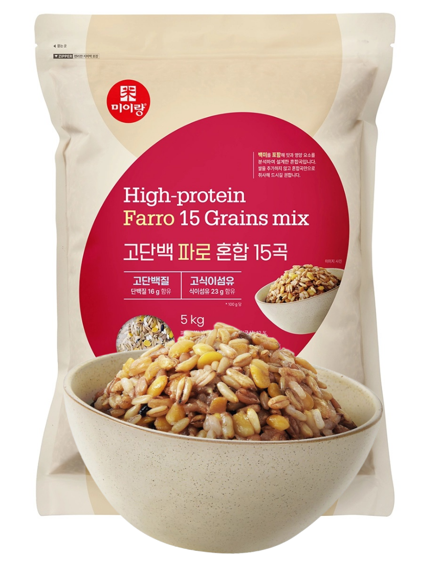 [미이랑] 고단백 파로 혼합쌀 15곡 5kg