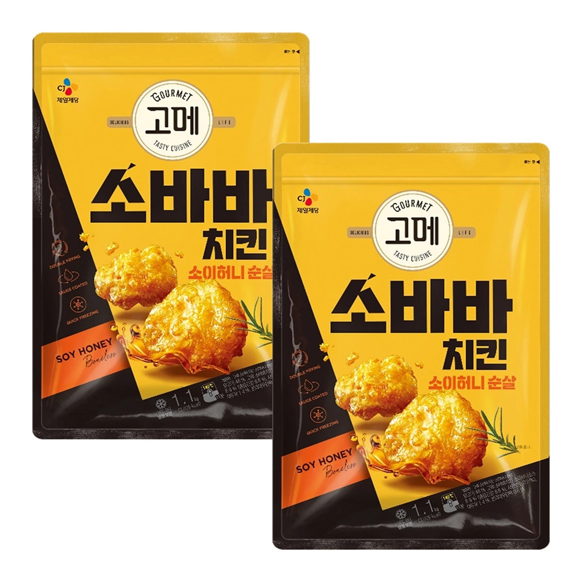 [고메] 소바바 소이허니 순살치킨 1.1Kg*2