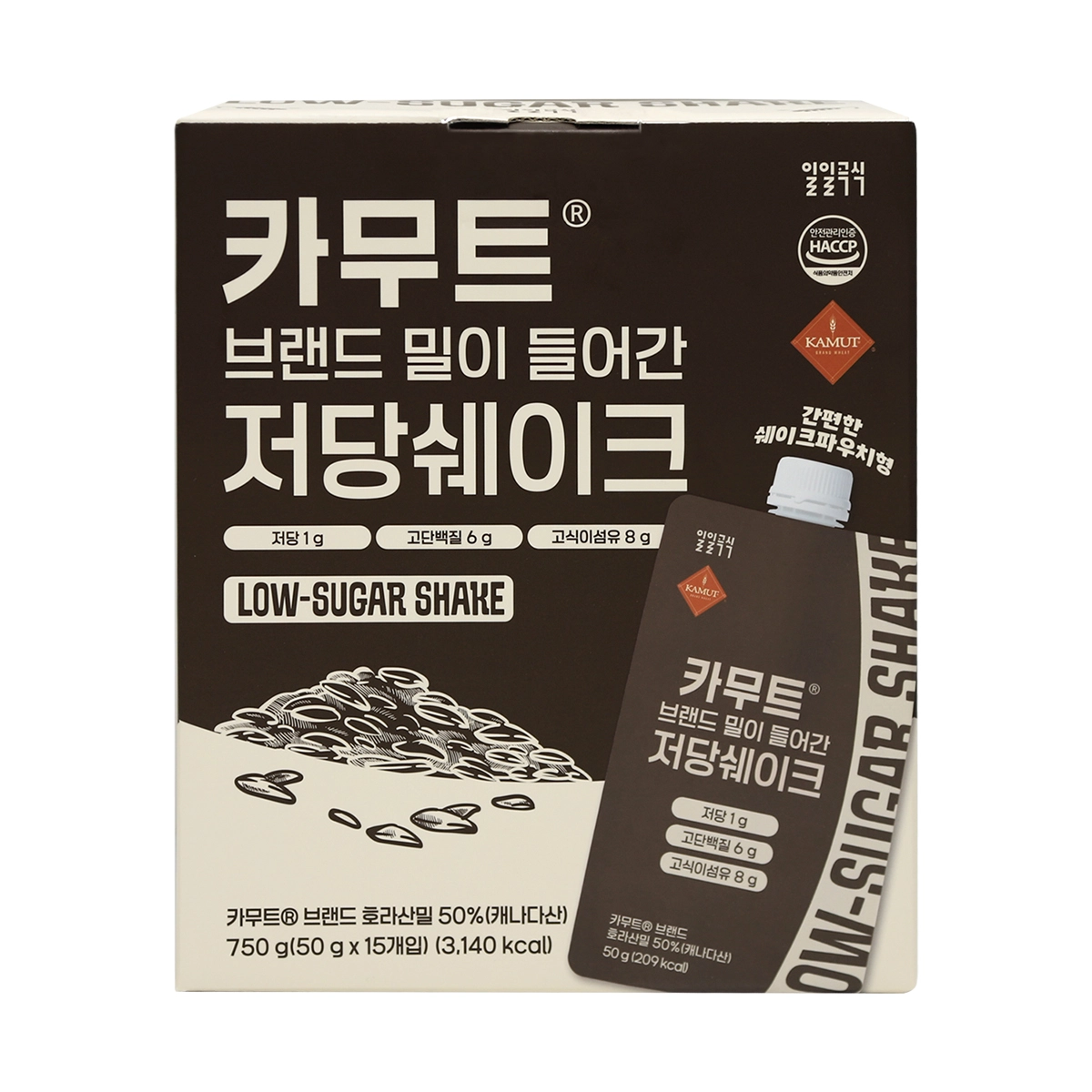 카무트 브랜드밀 저당 쉐이크 50g*15