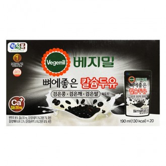베지밀 검은콩 깨 쌀 두유 190ml x 20 (파우치형)