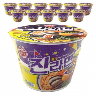 오뚜기 진라면 약간매운맛 큰컵 110g x 12개 < 큰 컵 ~! >