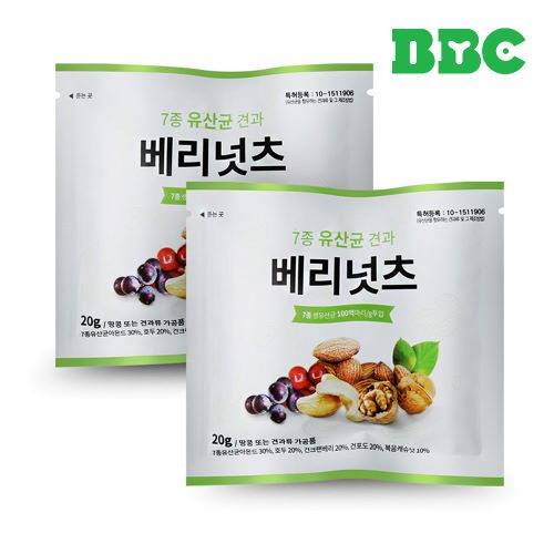 [비비씨] 7종 유산균 견과 베리넛츠 30입(무지박스)